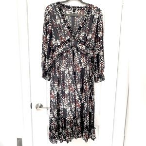 Shein floral bohemian dress